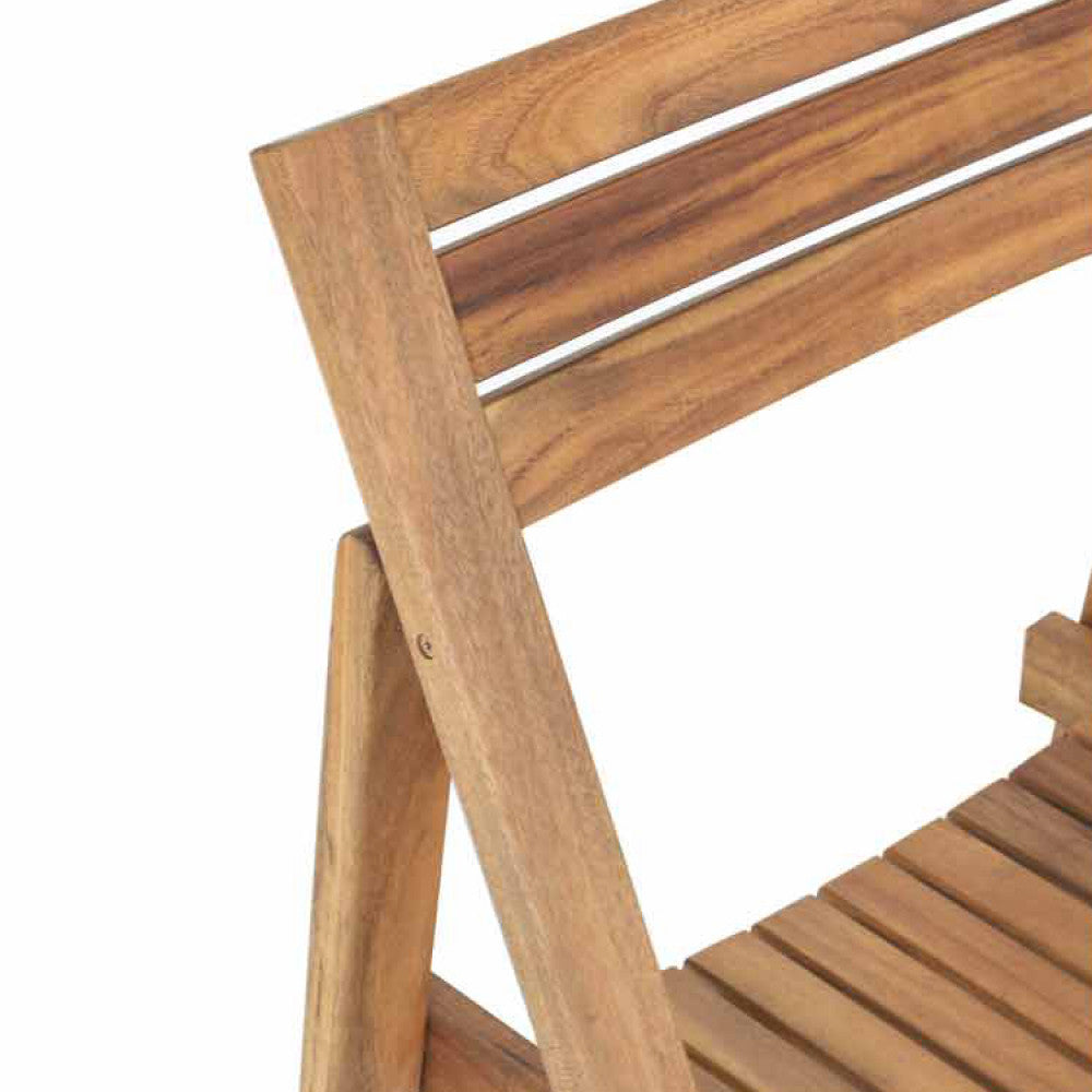 Sedia da Giardino Birra 44x47x78 h cm in Legno Marrone