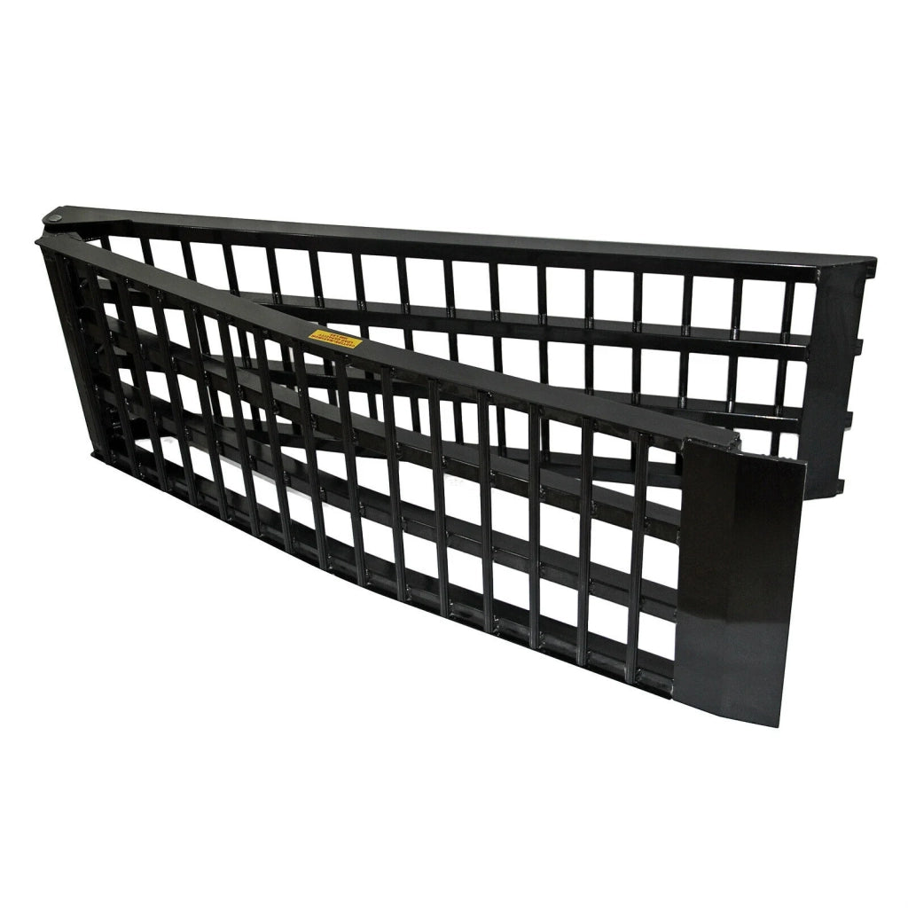 Set di 2 rampe di carico pieghevoli multiuso in alluminio con barra di sicurezza 274 cm fino a 800 kg 16_0001226