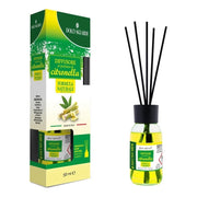 Trade Shop - Set 12pz Diffusore Ambienti 50ml Profumo Citronella Con Bastoncini Formula Naturale 018823 -