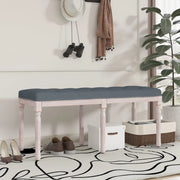 Panca Grigio Scuro 110x40x49 cm in Velluto