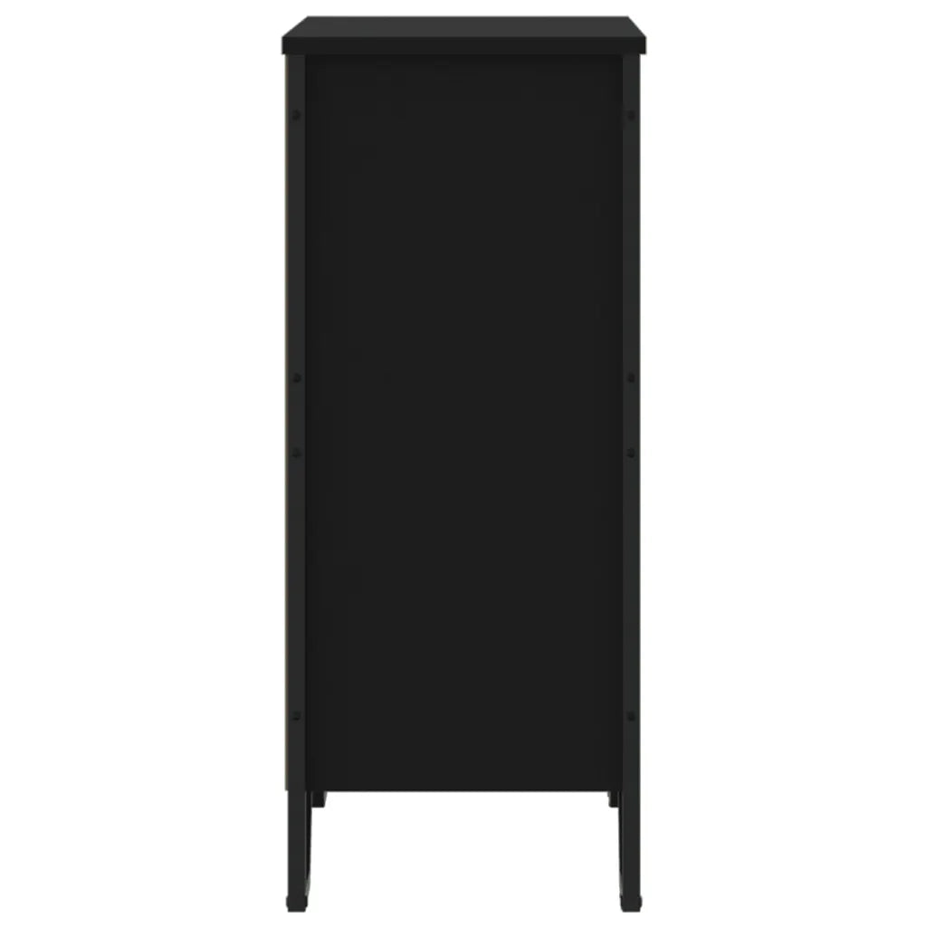 Libreria Nera 80x31x74,5 cm in Legno Multistrato 848619