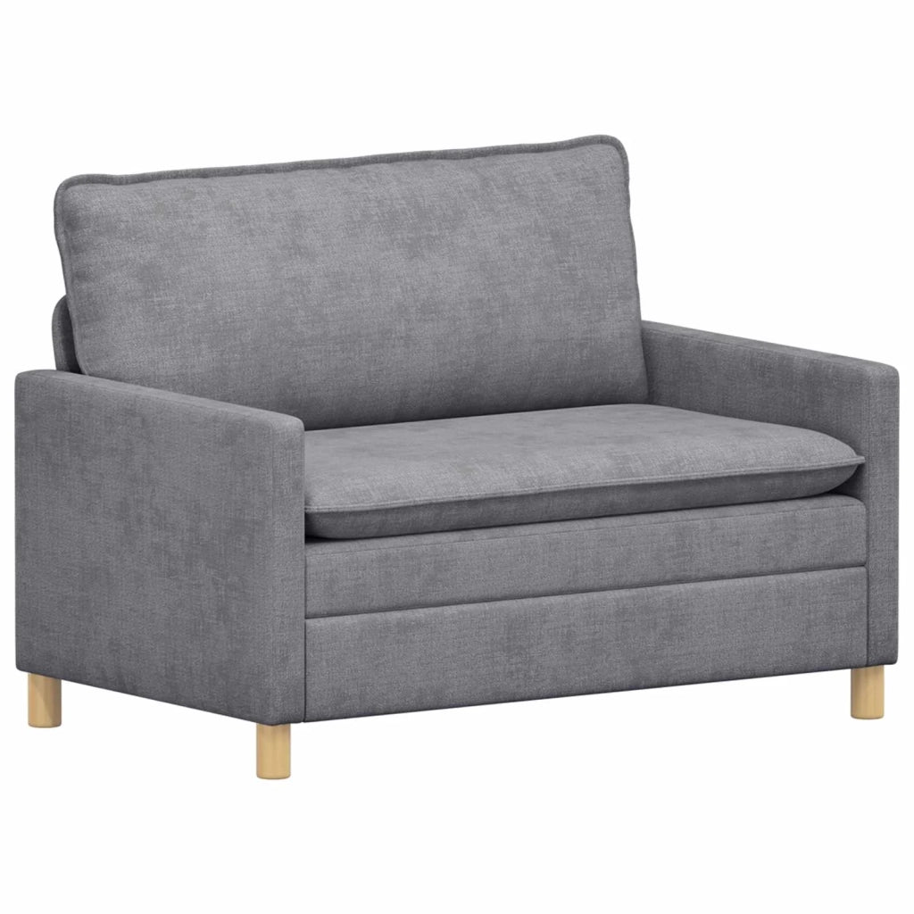 Set di divani 2 pcs Grigio Chiaro Poliestere