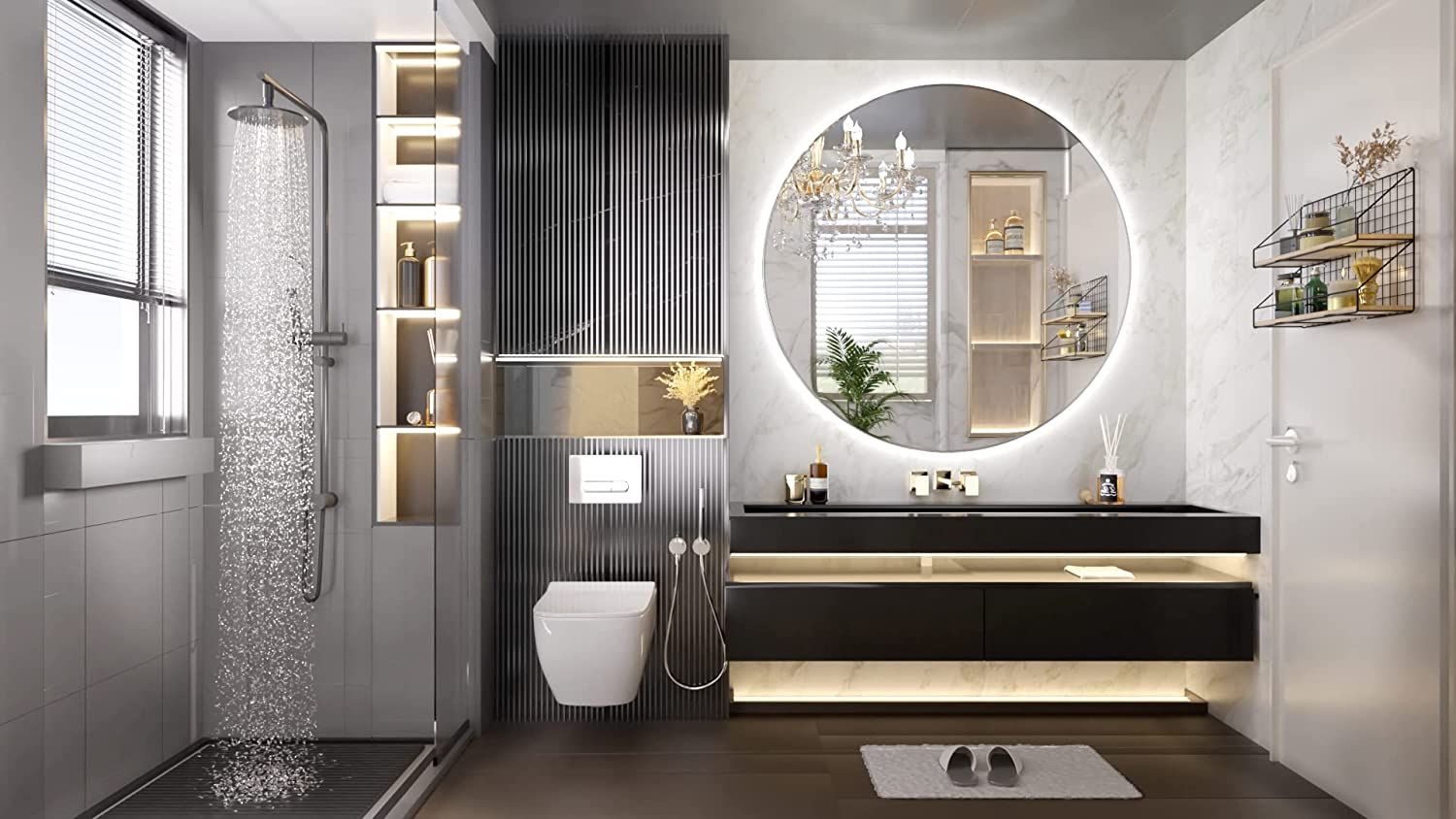 Specchio Led 50cm Hzj050