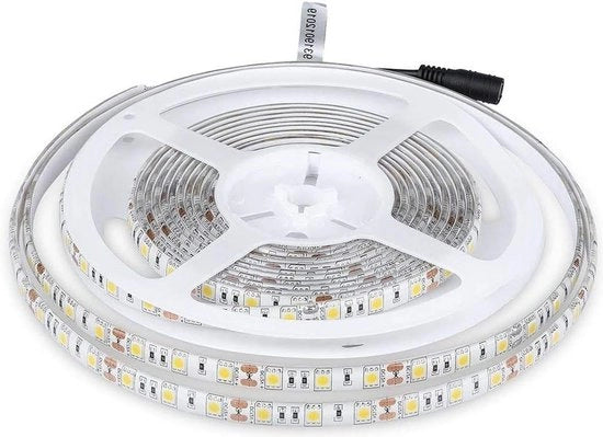 Strisce di illuminazione LED SMD 5050 300 led 5 m - luce naturale bianca - applicazione adesiva