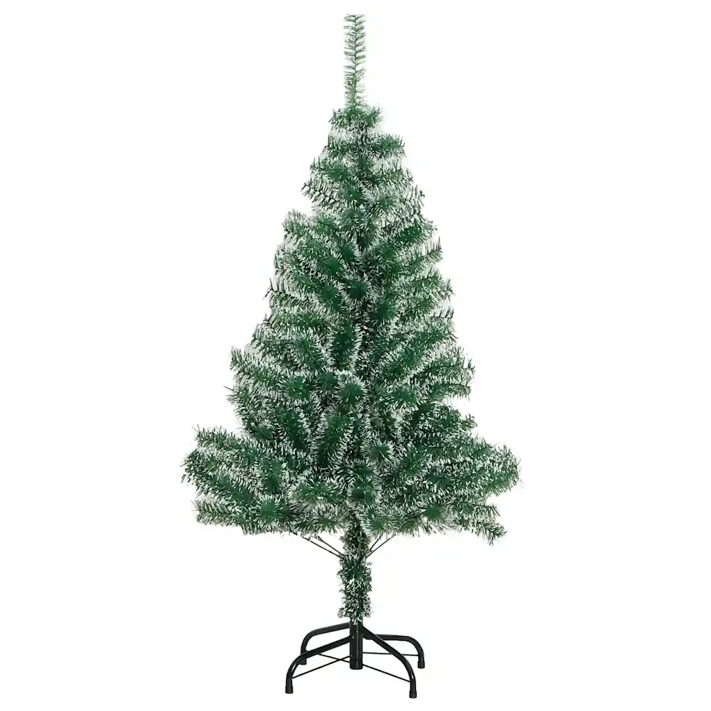 Albero Natale Artificiale 150 LED Palline e Neve Fioccata 120cm 3210091