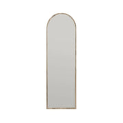 Specchio Artus, Specchiera, Articolo d'arredo a muro, Decorazione con specchio, 50x2h160 cm, Noce