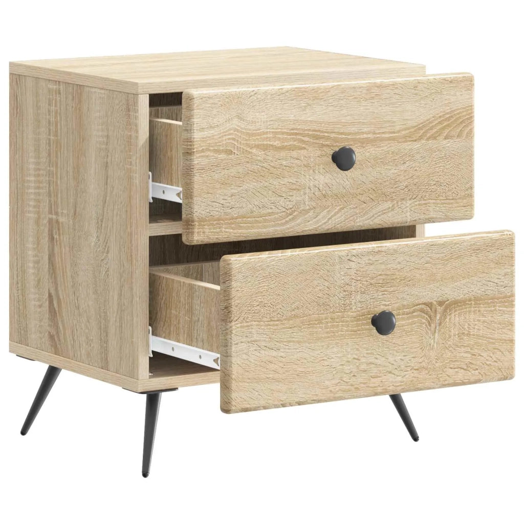 Armadio da Notte con cassetto Rovere Sonoma 43 x 34,5 x 47,5 cm