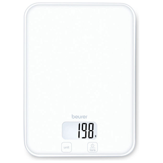 Beurer KS 19 Pure White, Bilancia da Cucina Elettronica, 5 kg, Bianco