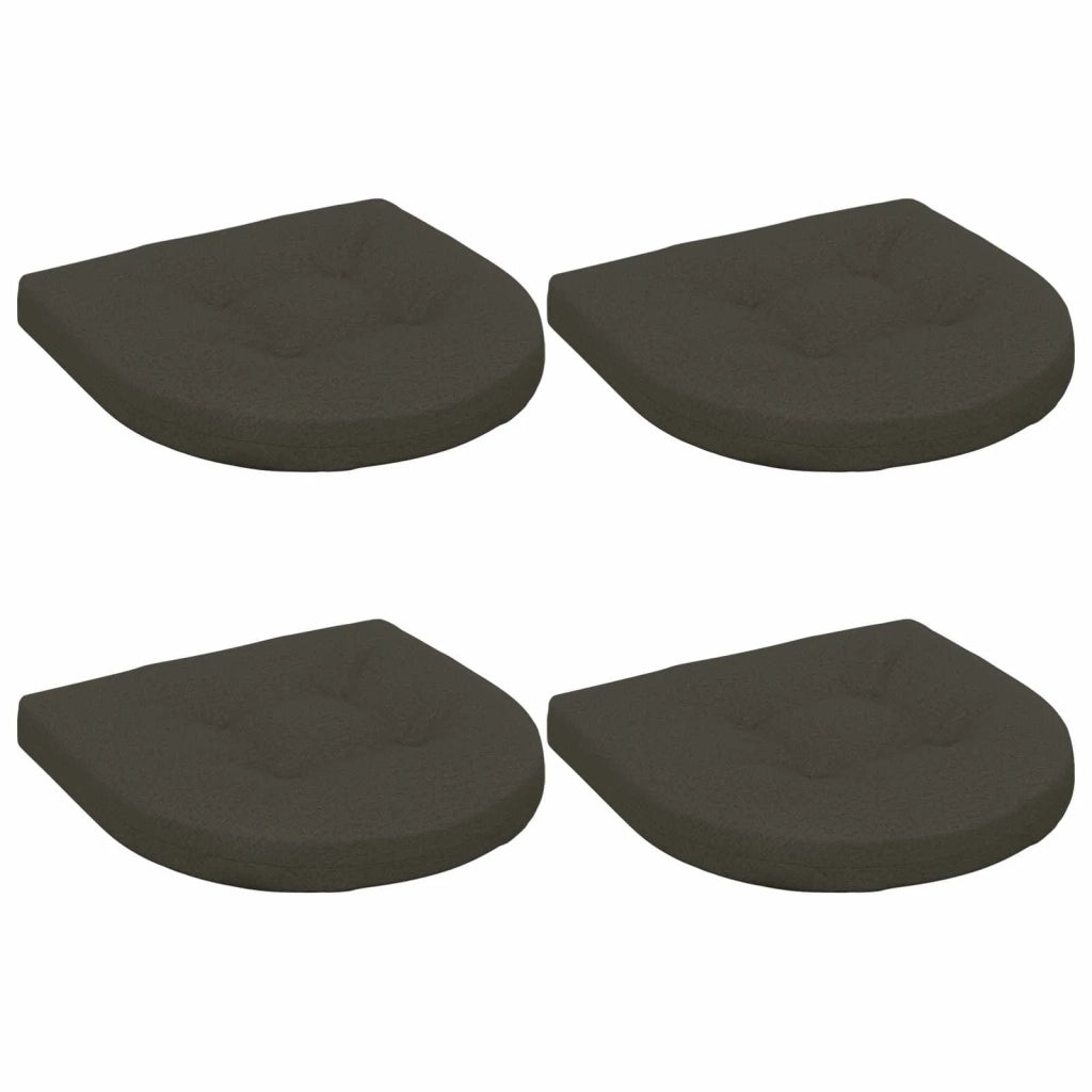 Cuscini per Sedia in 4 Pezzi 4 pz 100% Poliestere Antracite 945290
