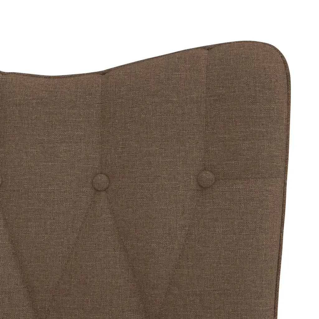 Poltrona Relax con Poggiapiedi Marrone in Tessuto cod mxl 19553