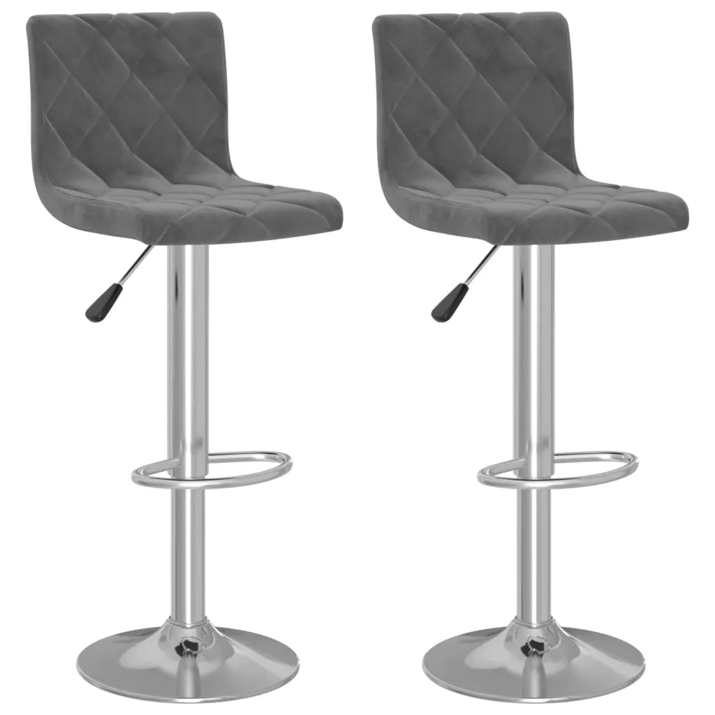 Sgabelli da Bar 2 pz Verde Scuro in Velluto cod mxl 55304