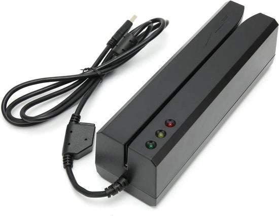Letture di Carte di Credito USB 3 Tracce ISO AAMVA DIA con 20 Carte Vuote - Compatibile con Win 98/7/XP/Vista - Alimentatore EU.