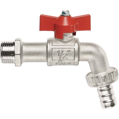 RUBINETTO A SFERA CON PORTAGOMMA A FARFALLA- 1  (DN 25)  12 bar / 174 psi- ITAP- pezzi 1