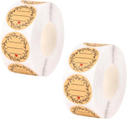 Etichette per giare - 1000 pezzi autoadesivi rotondi - Sticker manufatti a mano - Cottura DIY - Buste - Scatole di regalo per matrimoni - Decorazione