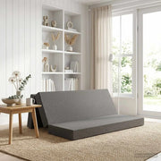Divano Letto Pieghevole 180 x 67 x 45 cm Grigio Chiaro 900244