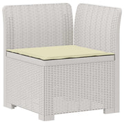 Divano da Giardino a 1 Posto con Cuscino Aspetto Rattan PP 8011824