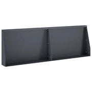 Muro di contenimento 2 pz 60 x 12 x 40 cm Acciaio Antracite 8015271