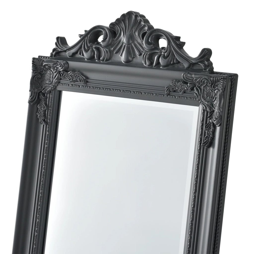 Specchio da terra inclinabile 160 x 40 cm grigio scuro 03_0007963