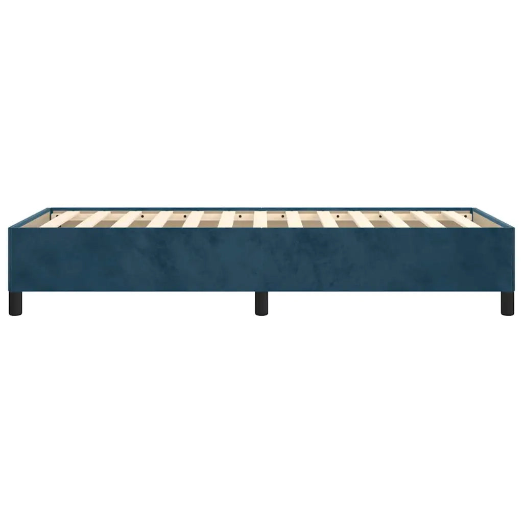 Giroletto senza Materasso Blu Scuro 90x200 cm in Velluto 347304