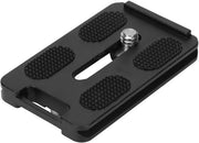 Piastra di Rilascio Rapido in Alluminio - Antiscivolo - Lavorazione CNC - Viti 1/4 pollice - Adatta per Leofoto - Solida e Duratura - Piastra di Rilascio Rapido