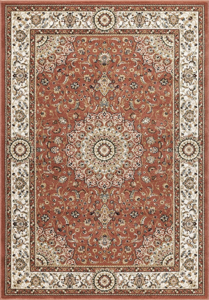 Tappeto BABIL cm.200x290 disegno classico orientale colore rosa e crema