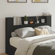 Testiera Letto Nero Legno ingegnerizzato