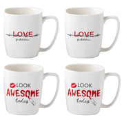 MAURY'S TAZZA KISS CON DECORO ASSORTITO DA 390 CC