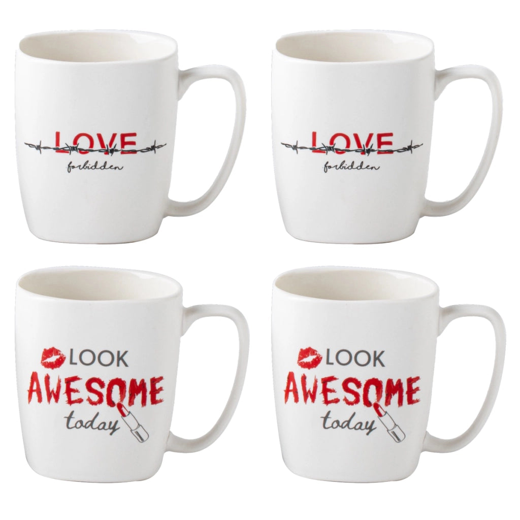 MAURY'S TAZZA KISS CON DECORO ASSORTITO DA 390 CC
