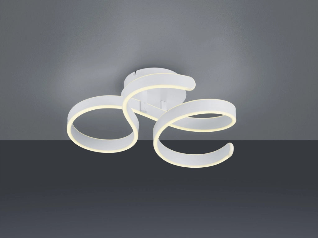 FRANCIS PLAFONIERA LED 40W 4650lm, 3000K VORTICI BIANCA CON REGOLAZIONE INTENSITA' CON INTERRUTTORE D.54CM