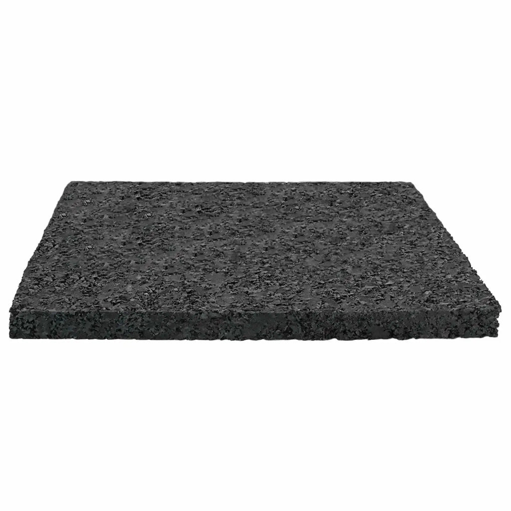 Pad per patio in granuli di gomma Nero 9 x 9 x 0,6 cm Gomma 42027241