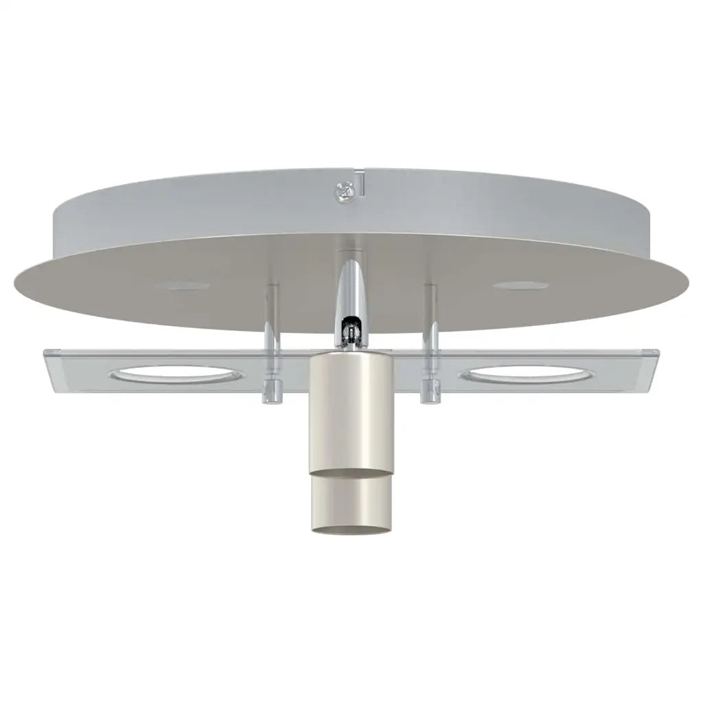 Faretto da soffitto Nichel 29 x 29 x 11 cm Acciaio e vetro 4108221