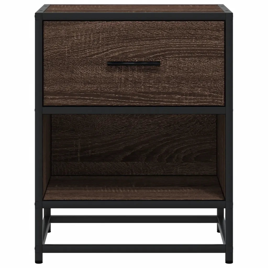 Comodini Rovere Marrone 2 pz-Set di 2 Tavolino da notte 40x31x50 cm in Truciolato 112801