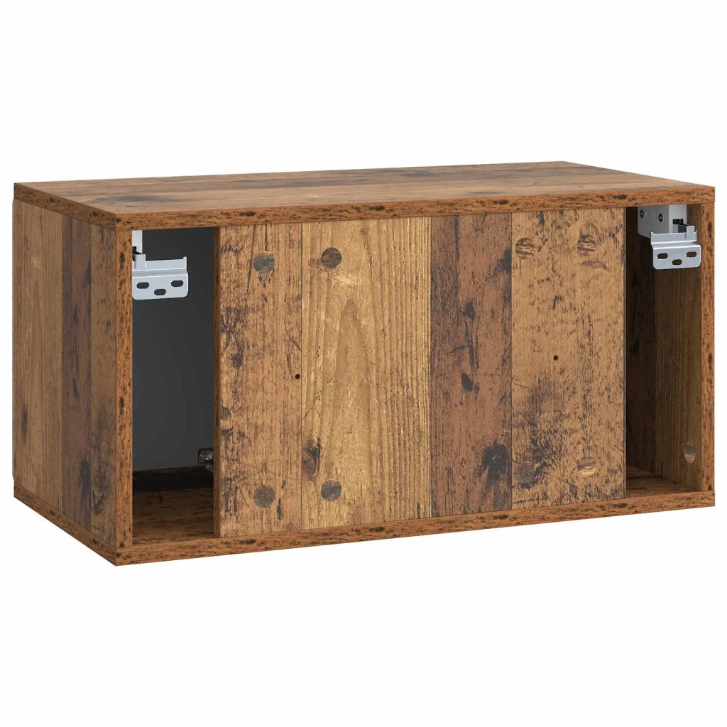 Mobile Porta TV da Muro Legno antico 59,5 x 31 x 30 cm