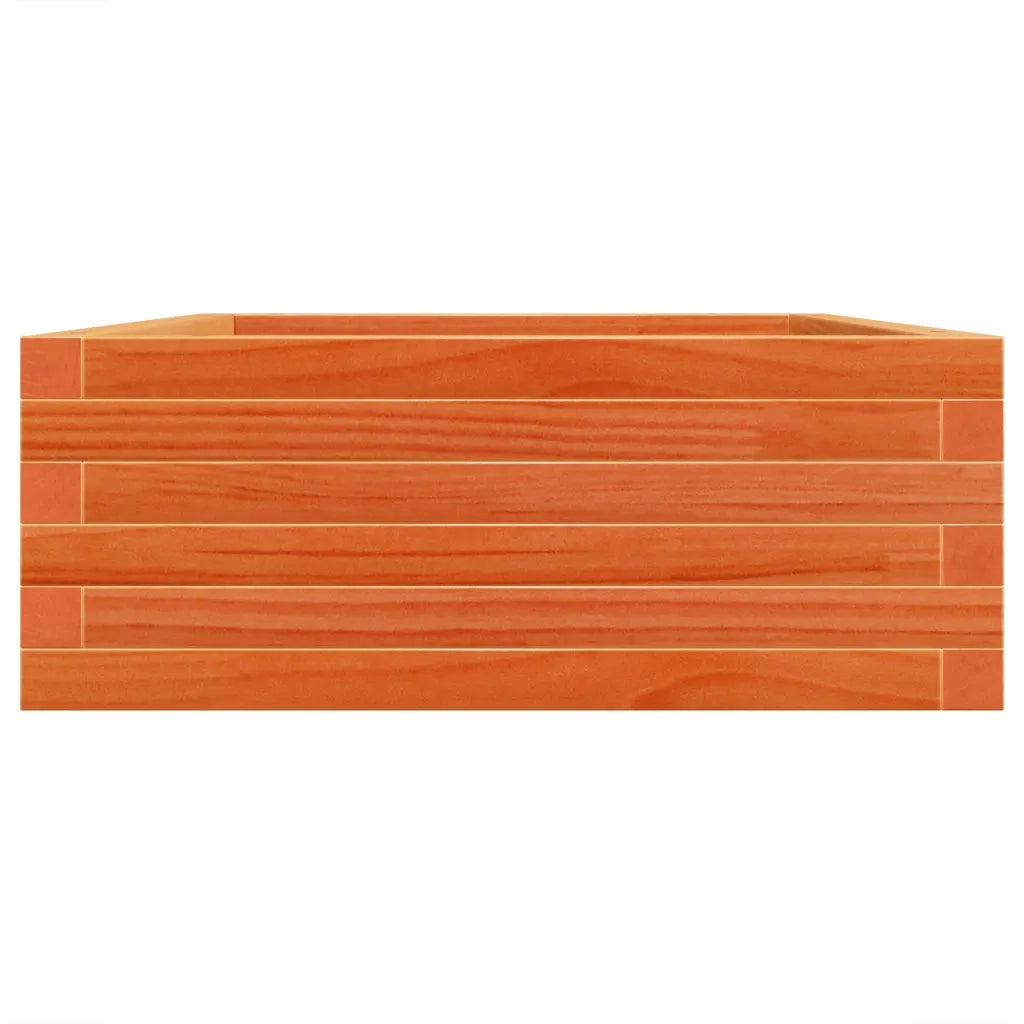 Fioriera Giardino-Vaso da Esterno-Contenitore per Piante Marrone Cera 90x60x23 cm Legno Massello Pino
