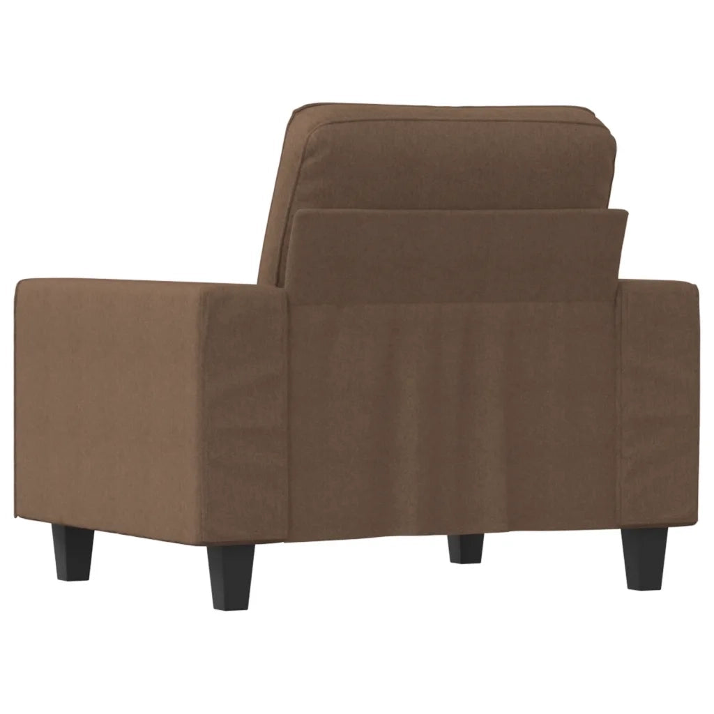 Poltrona | Sedia Relax Marrone 60 cm in Tessuto