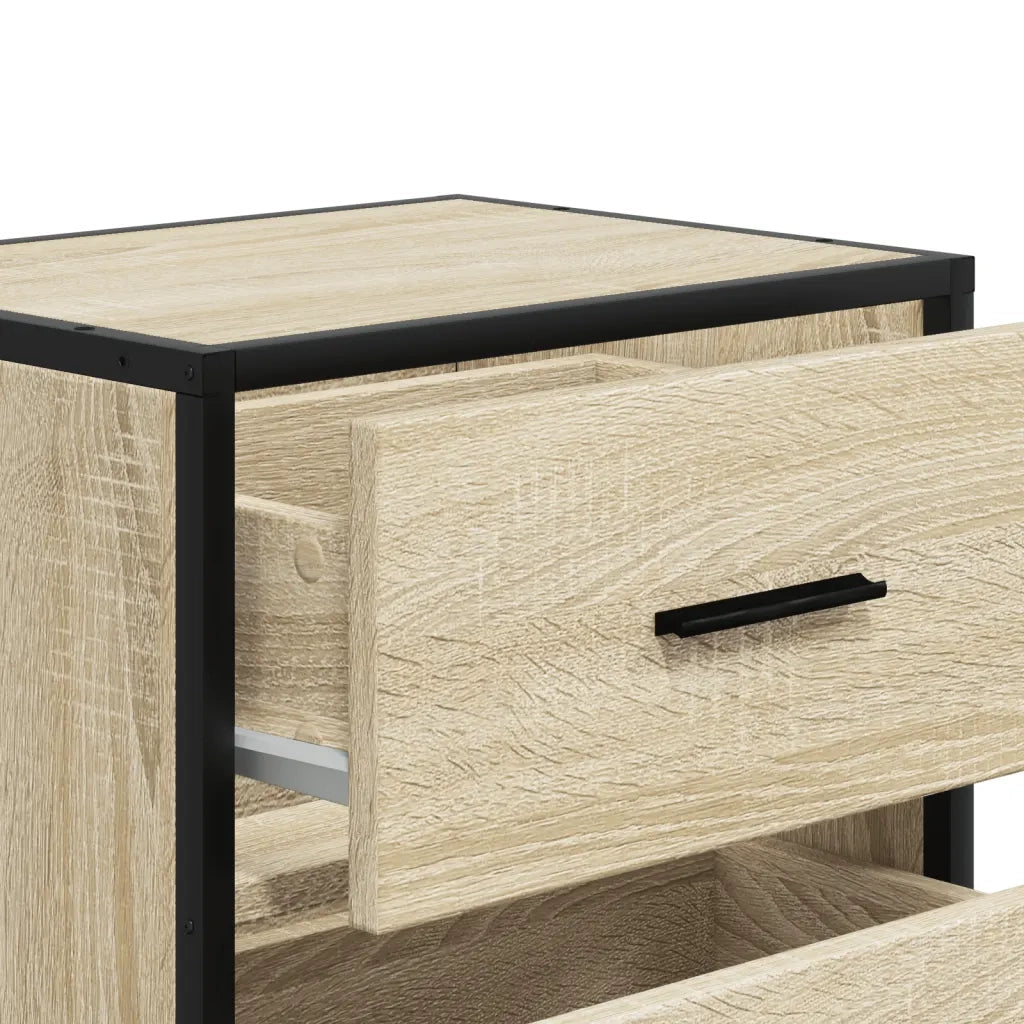 Comodino Rovere Sonoma 40x31x50 cm in Truciolato