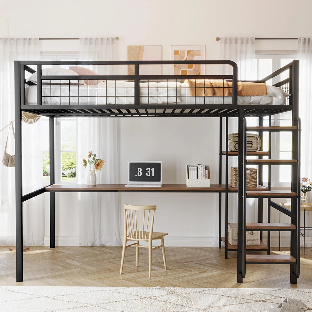 Letto a castello - Xylo - 140x200 cm metallo nero