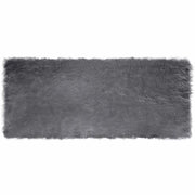 Tappeto in finta TAFALLA | Tappeto del soggiorno Antracite 80 x 200 cm Poliestere