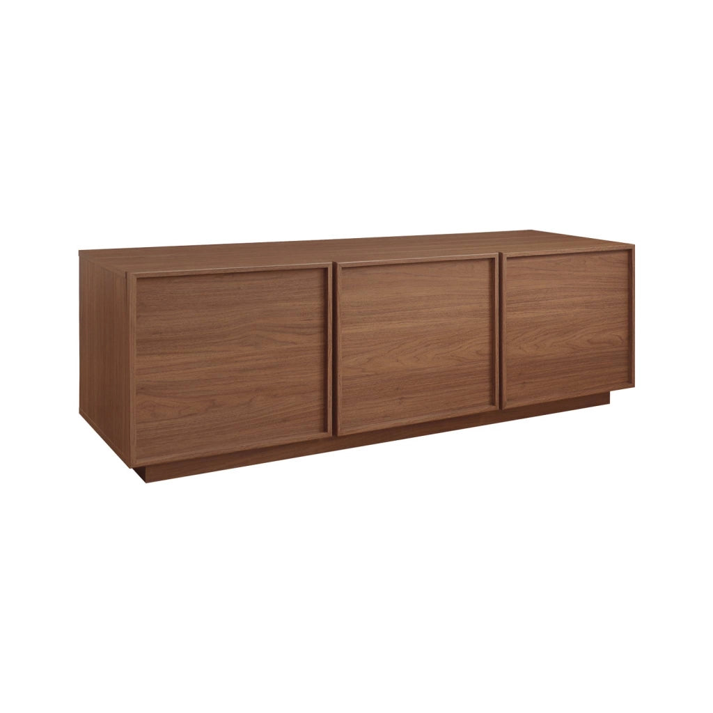 Mobile tv decorazione legno 3 ante 140cm, noce