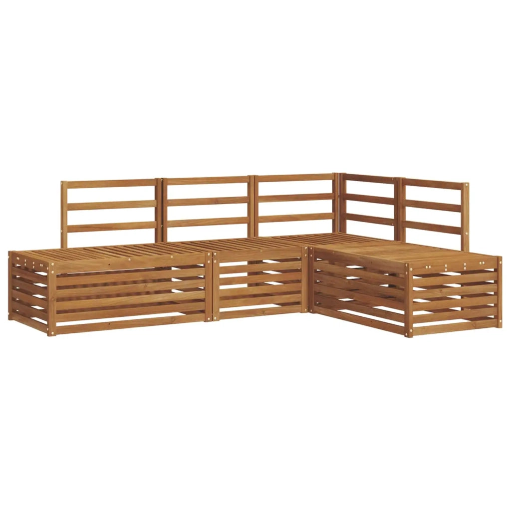 Set di divani da esterno 4 Pezzo Naturale 3375439
