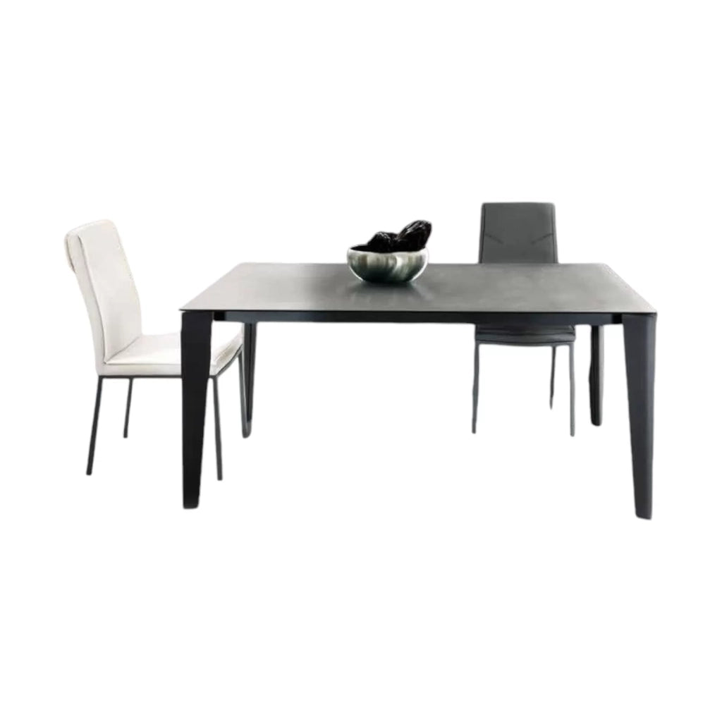 Tavolo in vetro grigio grafite allungabile misura l.160 p.90 h.77 (1601) - Mobili 2G