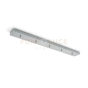 GSOB25- ROSONE 5 FORI RETTANGOLARE GRIGIO CEMENTO IN METALLO PIU' ACCESSORI INCLUSI 90CM