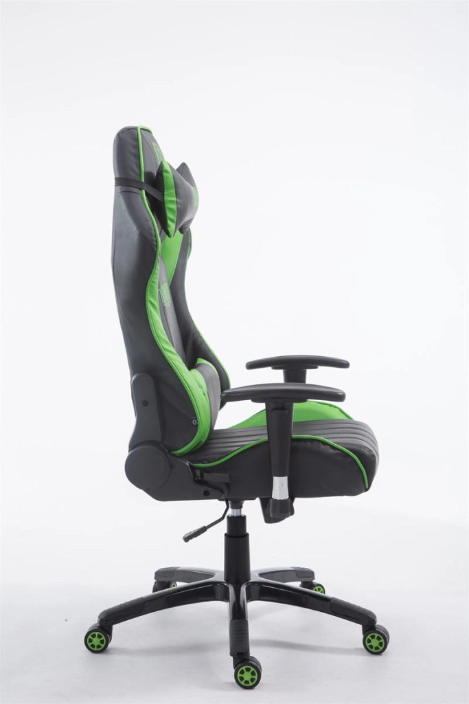 Sedia Ufficio Racing Shift X2 In Similpelle senza poggiapiedi,Nero/verde