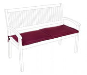 Cuscino Poly180 Bordeaux per Panca 2 Posti in Tessuto per Esterno