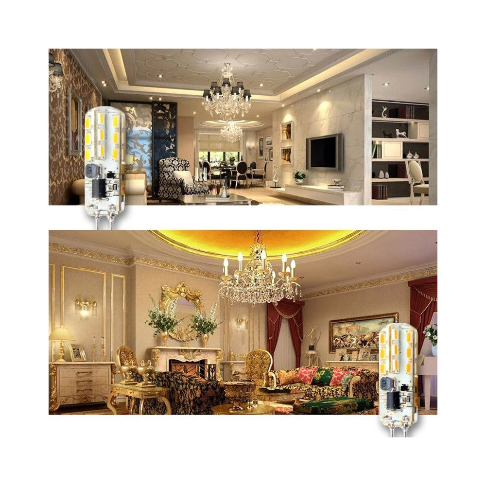 Trade Shop - G4 24led 3014 Smd 1.5w Lampada Luce Bianco Caldo Ac/dc 12v Luce Fredda Calda - -bianco Caldo      -