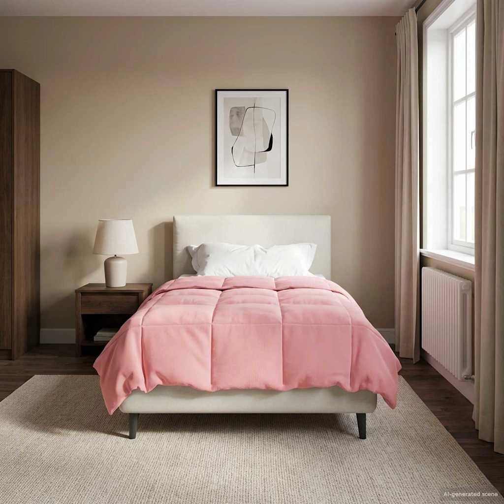 Duvet Invernale 135 x 200 cm Inverno Rosa Traspirante 42026109