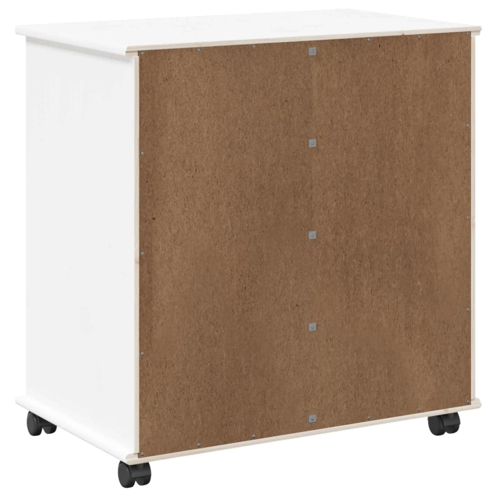 Mobile con Ruote con ruota Bianco 63,5 x 39 x 65,5 cm