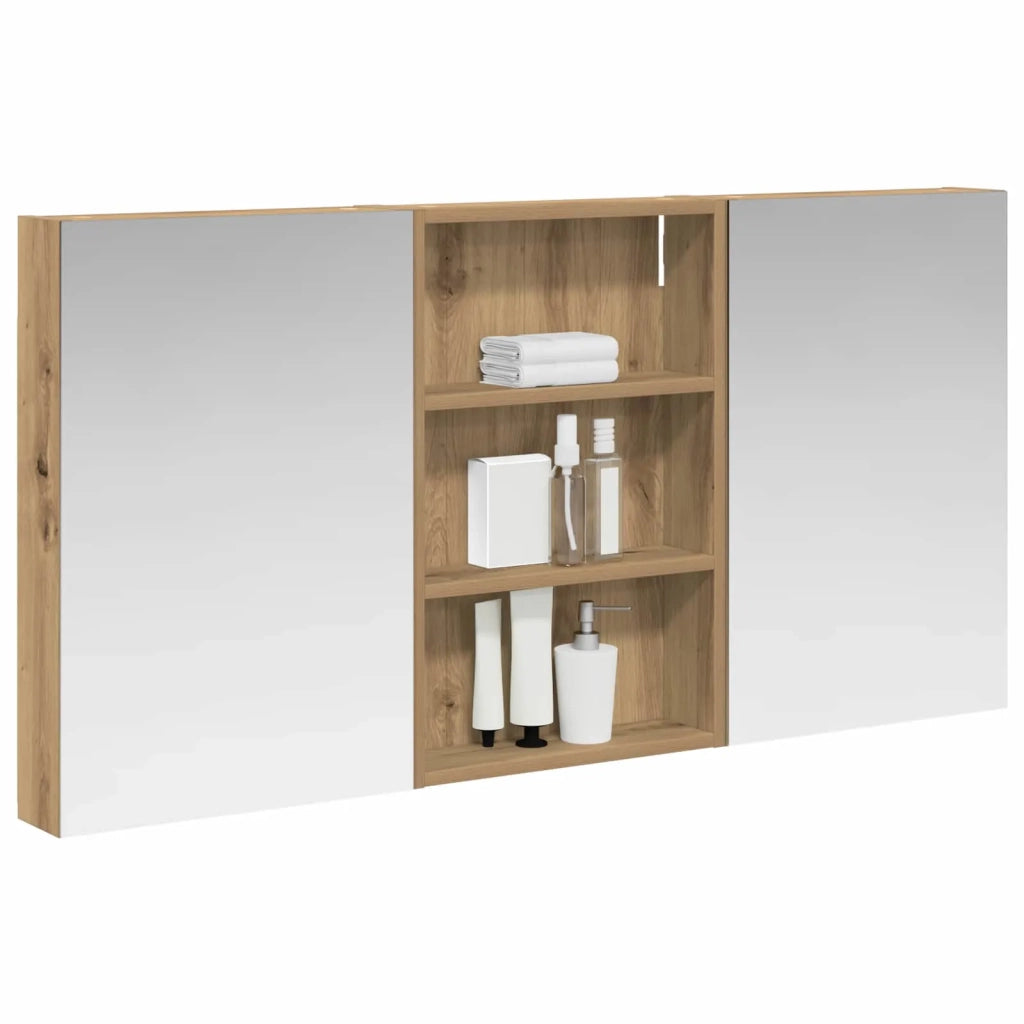 Set di Armadi da Bagno con porta 3 pcs 120 x 10,5 x 60,5 cm 3403735