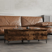 Tavolini 2pz Rovere Fumo 50x46x35 cm in Legno Multistrato 819527