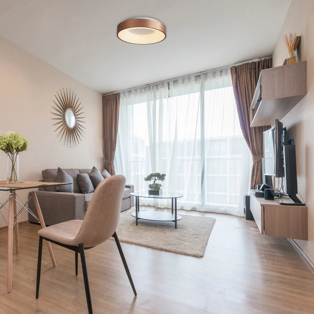 Plafoniera LED tonda 38 cm 30W oro Rabalux Carmella